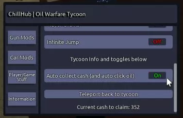 Oil Warfare Tycoon – (No recoil, WalkSpeed, Inf Jump, Teleport to base)