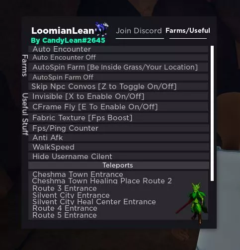 Loomian Legacy GUI  Auto Encounter, AutoSpin Farm & MORE!