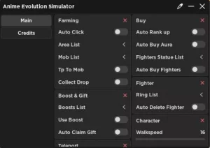 Anime Evolution Simulator: Auto Use Boosts, Auto Click, Auto Rank Up  Scripts