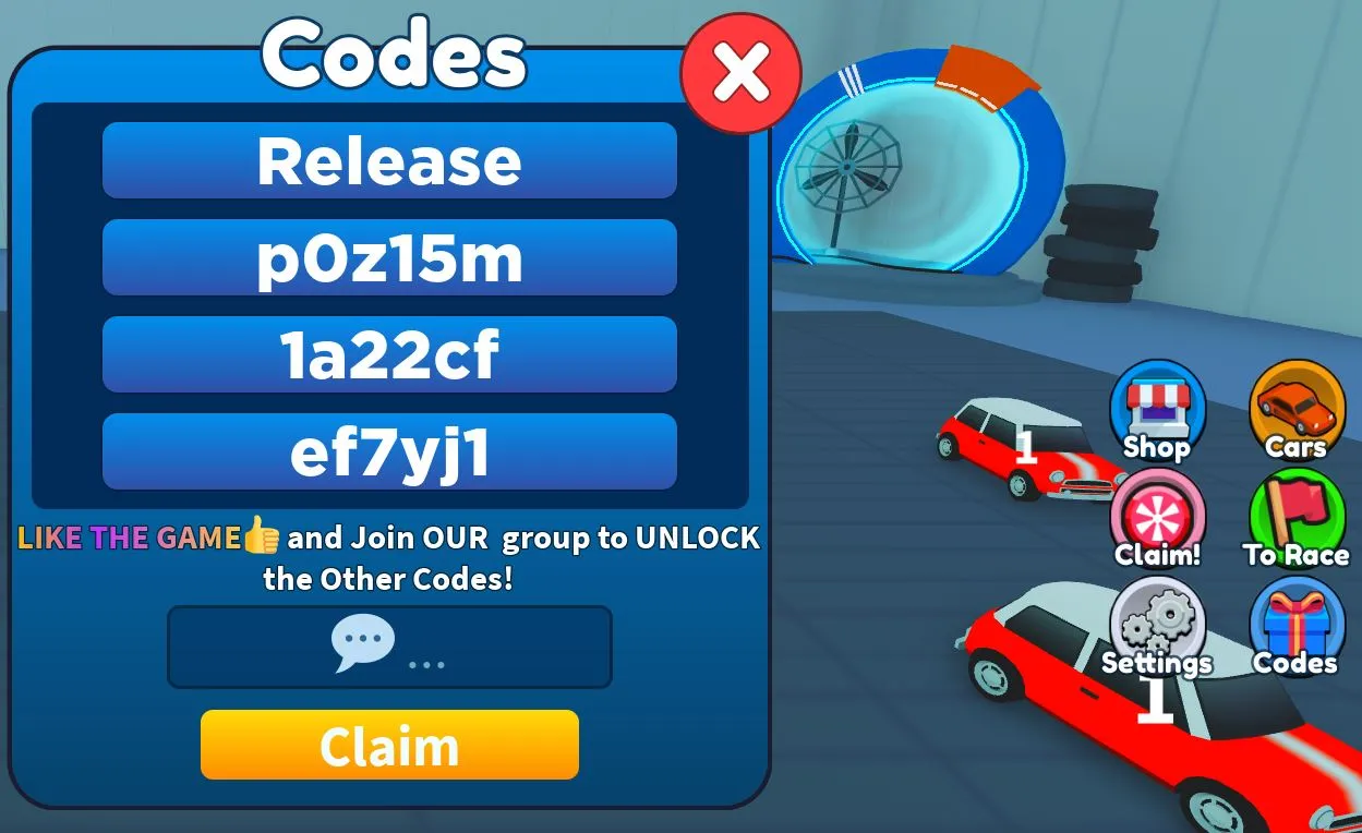 Merge Race Simulator Codes