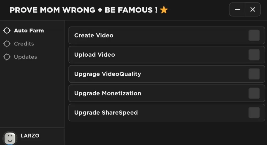 Become a famous influencer script – (Autofarm)