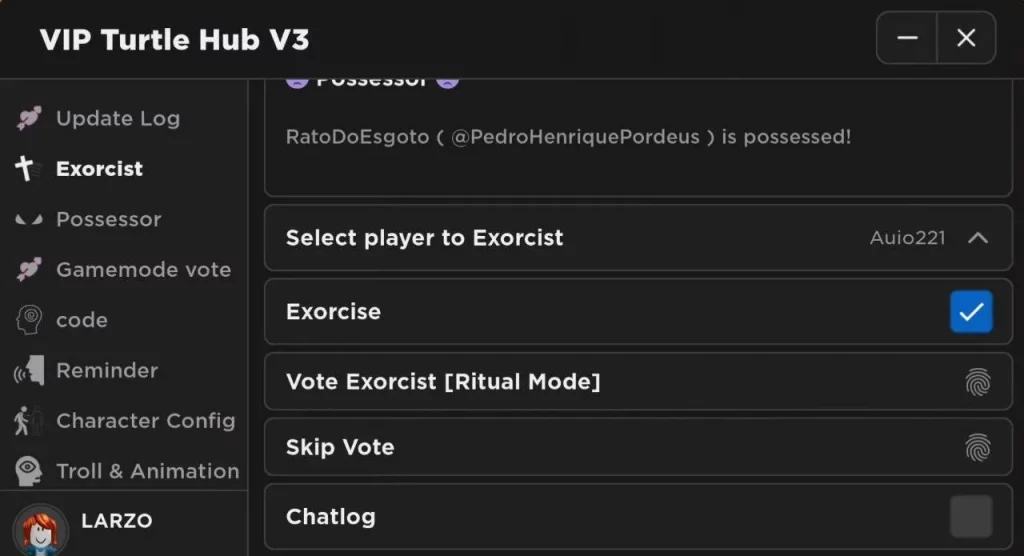 Possessor Script – (Turtle Hub)