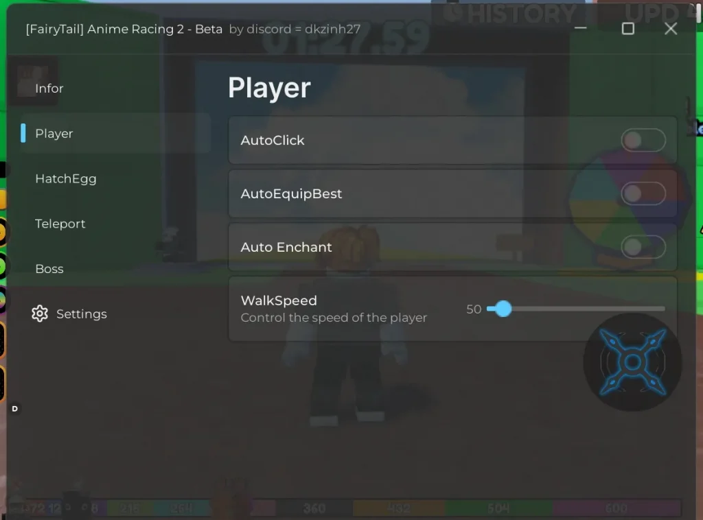 Anime Racing 2 script – (Auto Click, Teleports)