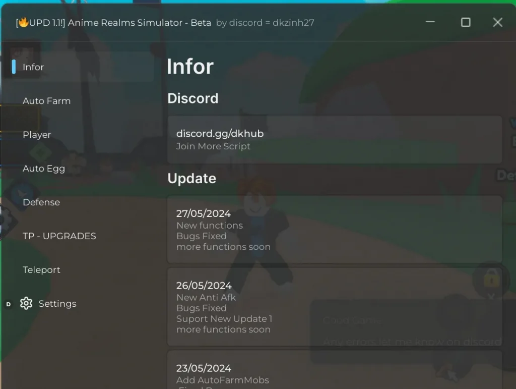Anime Realms Simulator script – (Auto-Farm)