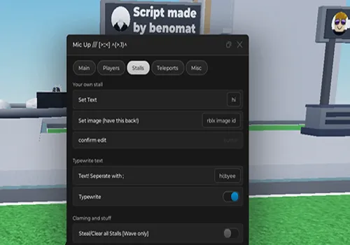 mic up script roblox
