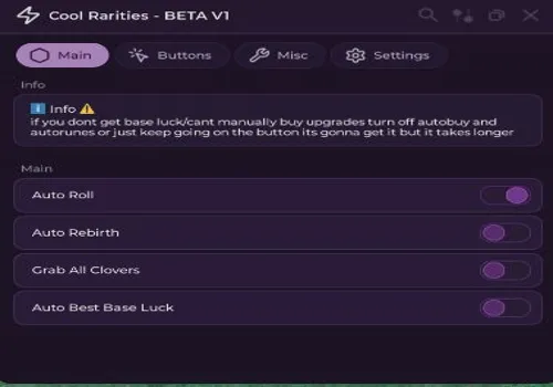 Cool Rarities script – (Auto Roll)