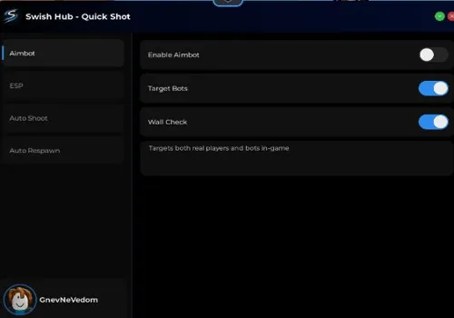 Quick Shot script: Aimbot, ESP, Auto Shoot