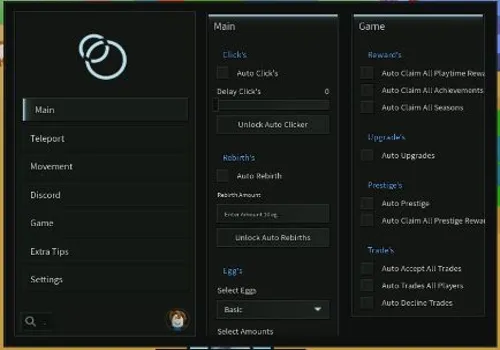 Rebirth Champions script: Auto Click, Auto Collect Rewards