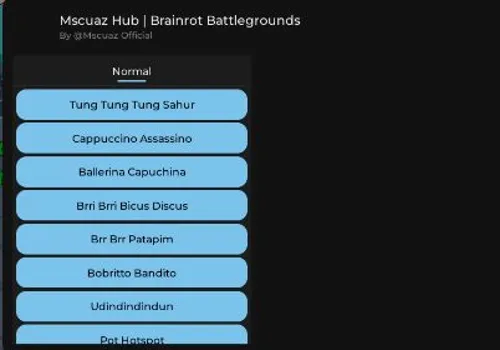Brainrot Battlegrounds script: Get all Skins in game