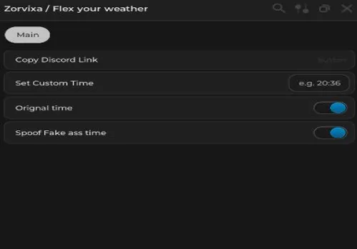Flex your Weather script: Time Changer