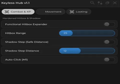 KAIZEN script: Hitbox Expander, Shadow step distanse increaser