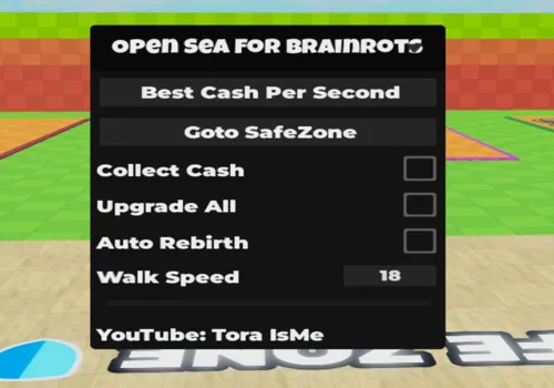 Open Sea for Brainrots script: Auto Collect Cash, Auto Upgrade all