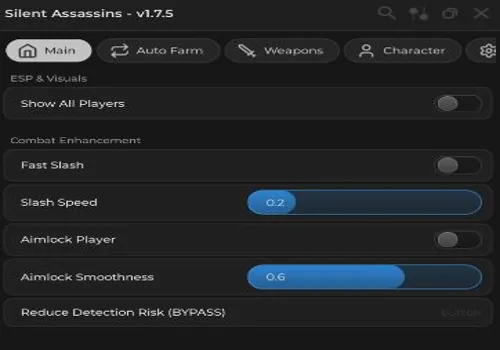 Silent Assasins script: Show all players, Aimlock, Autofarm
