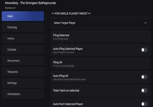 The Strongest Battlegrounds script: Aimbot, Teleports