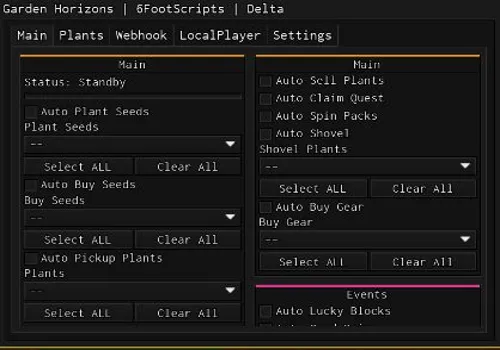 Garden Horizons script: 6footScripts [NO KEY]
