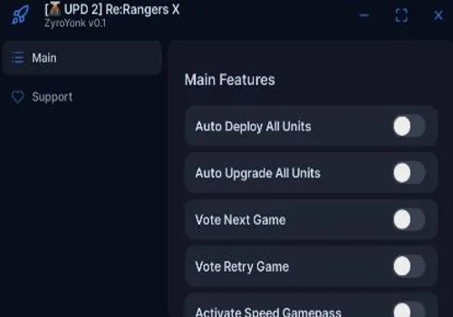 Re Rangers X script: Auto Deploy towers, Auto Upgrade