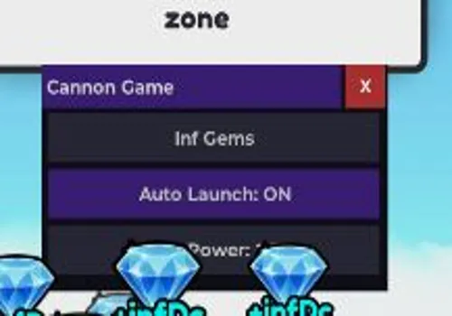 Use your Cannon for money script: INF Gems