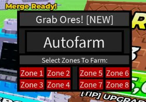 Grab Ores script: Autofarm ores, Auto Buy Upgrades
