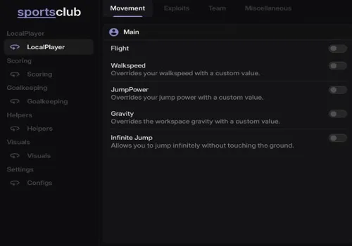 Super League Soccer script: INF Stamina, Flight