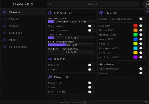 Survive the Apocalypse script: ESP, Bring Items