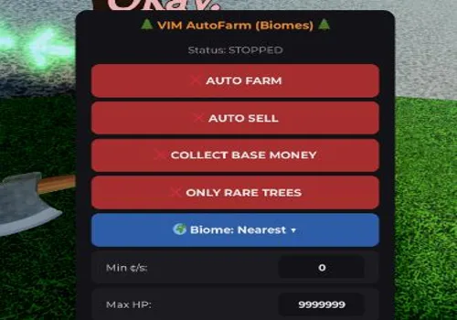 TIMBER script: Autofarm Trees, Auto Collect money