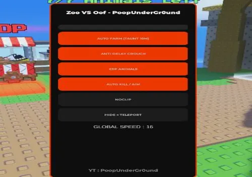 Zoo or Oof script: Autofarm, Aimbot
