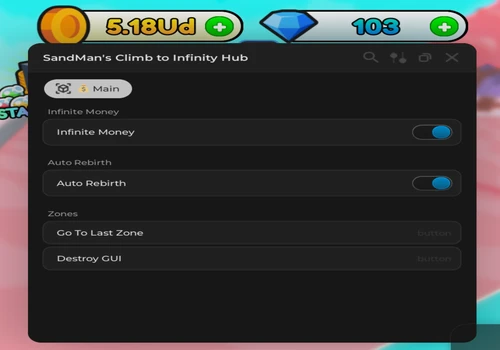 Climb to Infinity script – (Inf Money, Auto Rebirth)