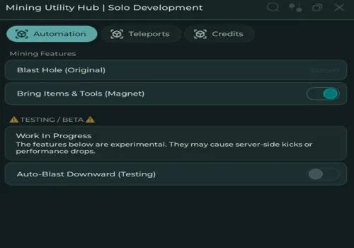 Mines script: Auto Grab ores, Auto Collect item