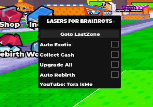 Shoot Lasers for Brainrots script: Auto Get brainrots and collect cash