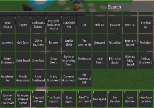 Bacon RPG script: Get all Weapons