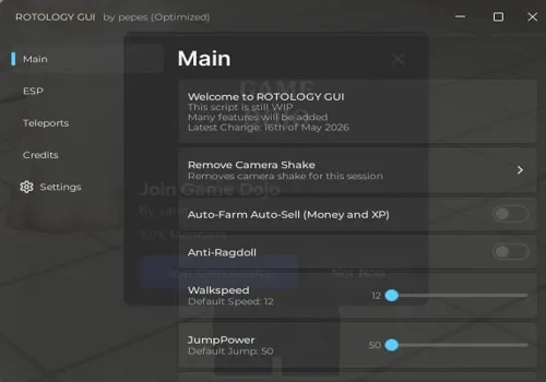 ROTOLOGY script: Autofarm, Auto Sell
