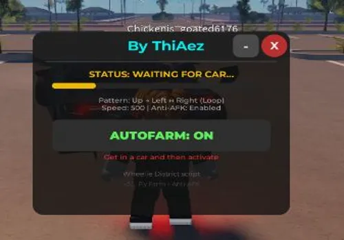 Wheelie District script: Autofarm