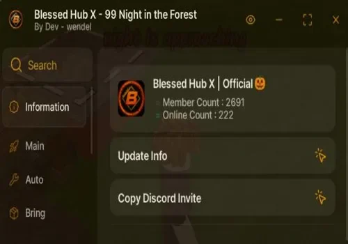 99 nights in the forest script - blessed hub x