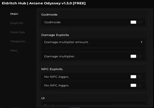 arcane odyssey - eldritch hub