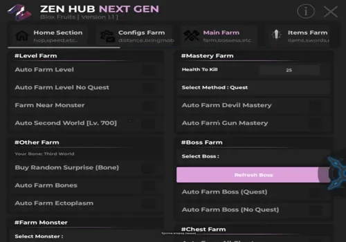 blox fruits - zen hub