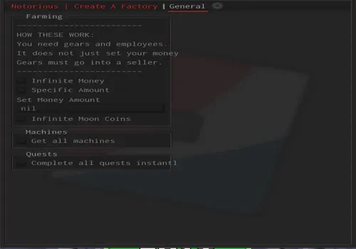 create a factory - notorious