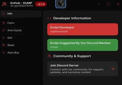 dump script - ez hub