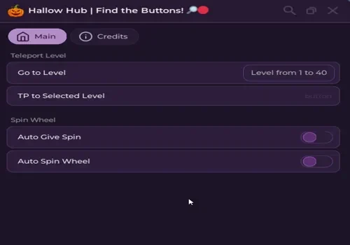 hallow hub - find the buttons