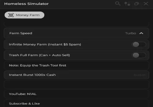 homeless simulator script