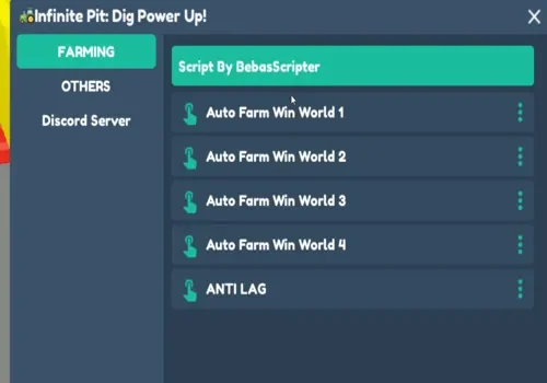 inf pit dig power up