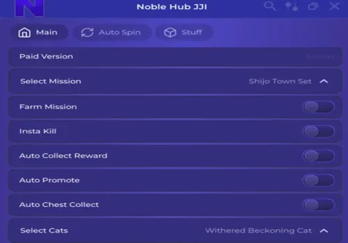 jujutsu inf - noble hub JJI