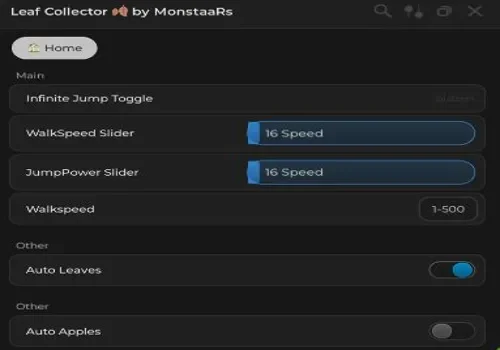 leaf collector script - monstaaRs