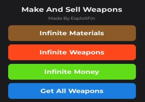 make and sell weapons - aqua hub