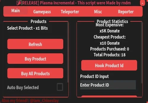 plasma incremental script