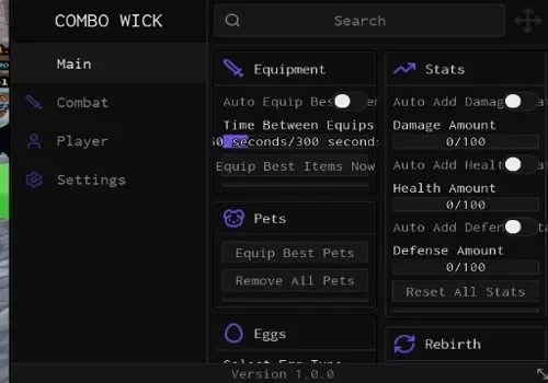 slasher blade loot - combo wick