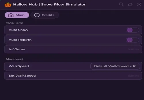 snow plow simulator - hallow hub
