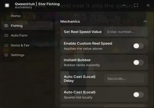 star fishing script - qween hub