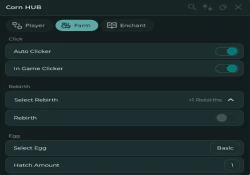 tap simulator script - corn hub