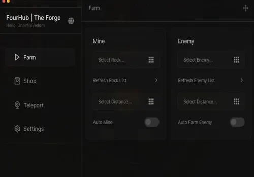 the forge script - four hub
