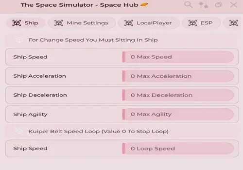 the space sim - space hub